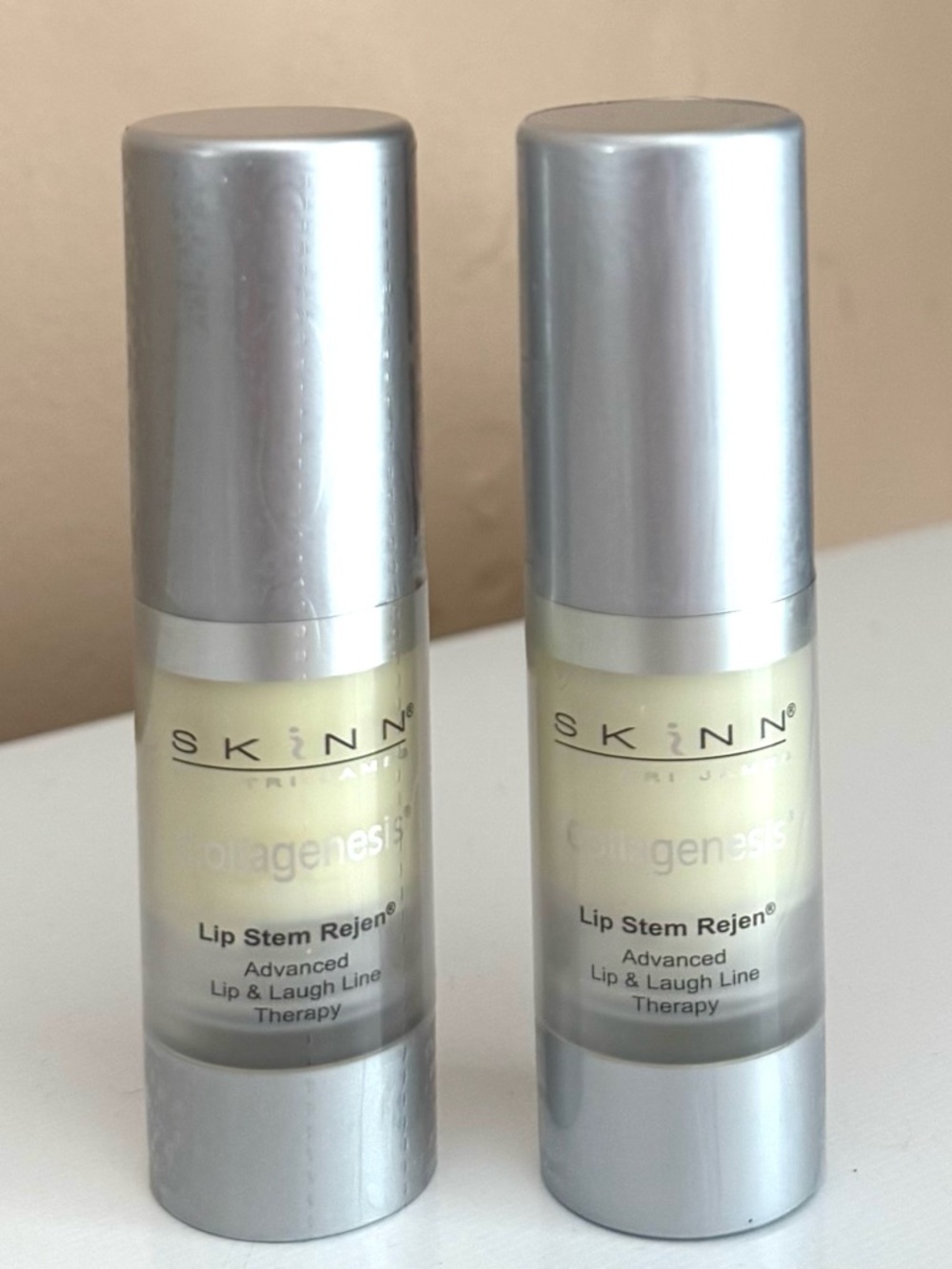 SKINN COLLAGENESIS 2 LIP STEM REJEN ADVANCED LIP & LAUGH LINE THERAPY .5 OZ EACH